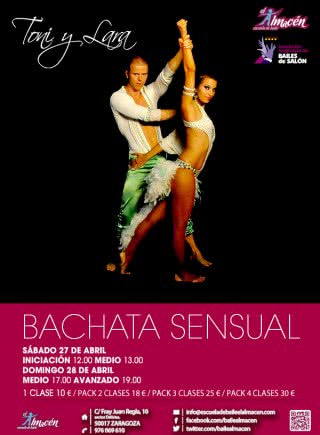 II Masterclass de Bachata Sensual con Toni y Lara en Escuela de Baile el Almacén