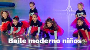 Baile moderno para niños en Escuela de baile el Almacén, Zaragoza.