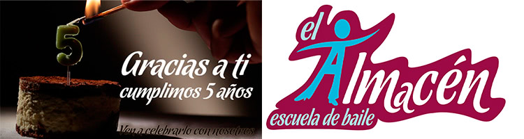 Fiesta del 5º Aniversario de la Escuela de Baile el Almacén, Zaragoza.